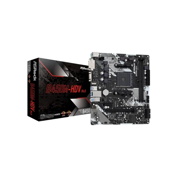 ASROCK Motherboard B450M-HDV R.4