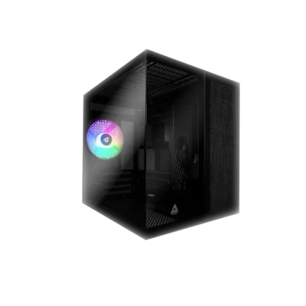Paradox Gaming Rengganis 1 PARADOX GAMING PC Casing Rengganis With 1 Fan RGB Tempered Glass Micro-ATX Black