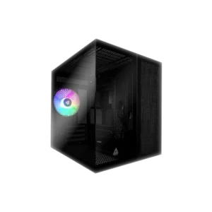 PARADOX GAMING PC Casing Rengganis With 1 Fan RGB Tempered Glass Micro-ATX Black
