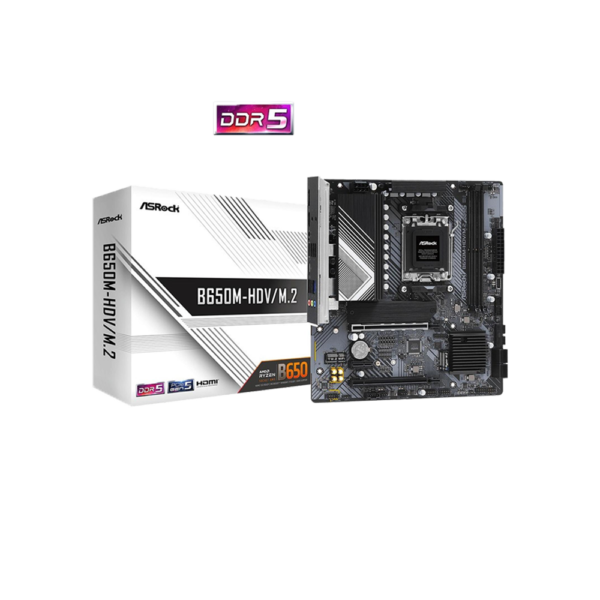 1 ASROCK Motherboard B650M HDV/M.2 - Socket AM5
