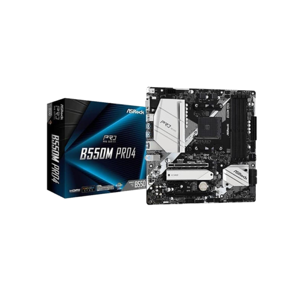 1111 ASROCK Motherboard B550M PRO4 - Socket AM4 DDR4