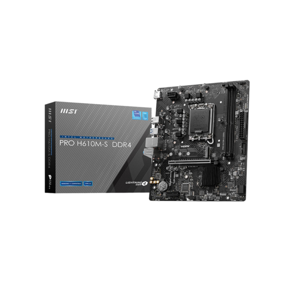 MSI PRO H610M-S DDR4 MSI Motherboard PRO H610M S - Intel LGA 1700 DDR4