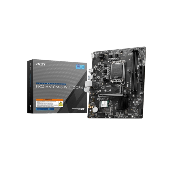MSI Motherboard PRO H610M S WIFI - Intel LGA 1700 DDR4