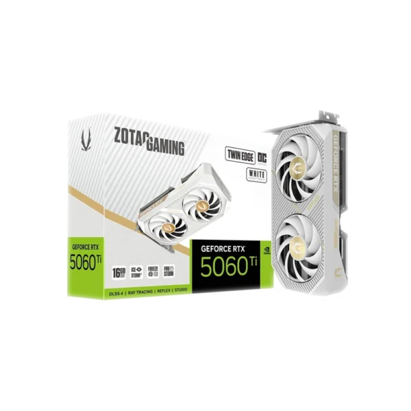 ZOTAC VGA Geforce RTX 5060 Ti Twin Edge 16GB OC White Edition