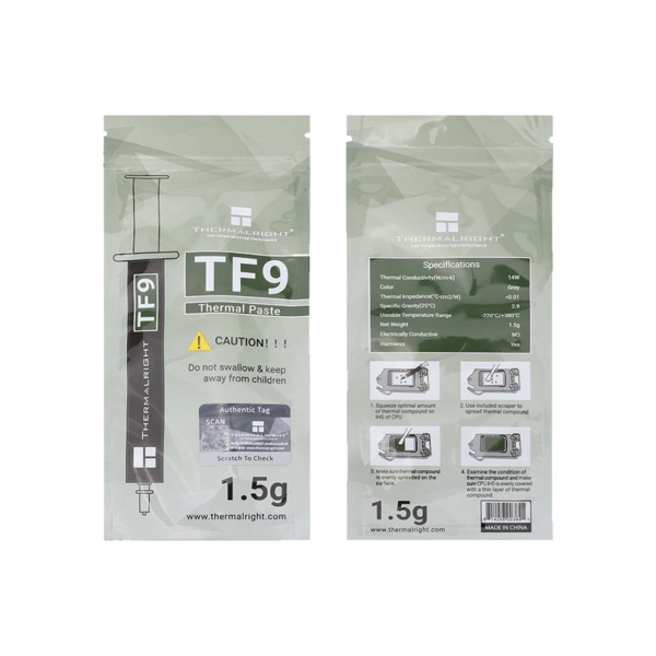 TF9 GRAY 1.5G 3 THERMALRIGHT Thermal Pasta TF9 Gray 1,5GR