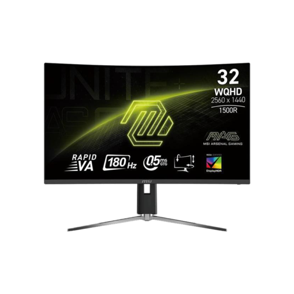 mon 5 MSI Monitor Gaming MAG 32CQ6PF Curved WQHD 2560x1440 32" 180Hzx`