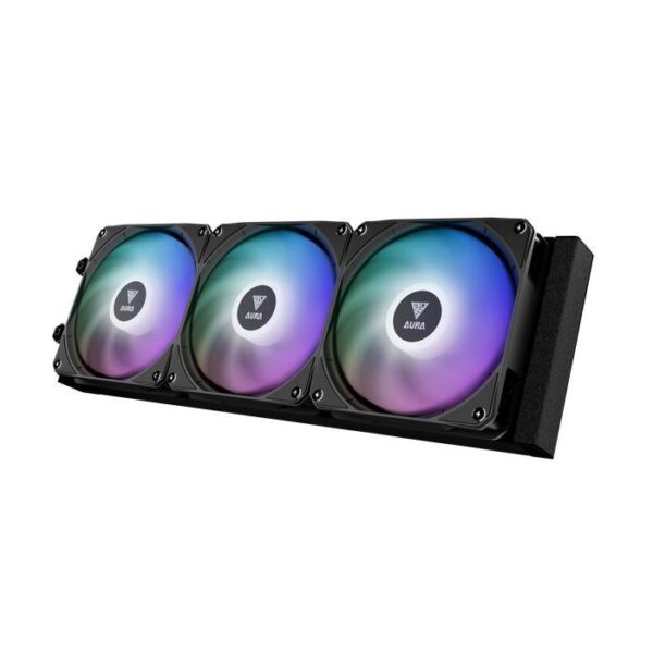 GAMDIAS CPU Liquid Cooler Aura GL360 ARGB LCD - Black