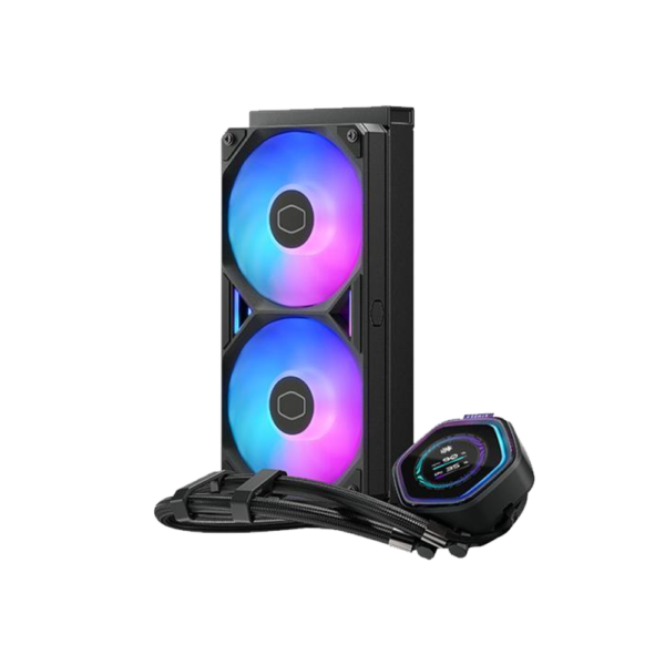 COOLER MASTER CPU Liquid Cooler Masterliquid 240 Atmos II LCD ARGB - Black