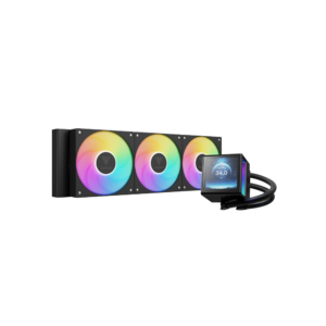 CHIONE P5-360 black GAMDIAS CPU Liquid Cooler CHIONE P5-360 ARGB LCD Display