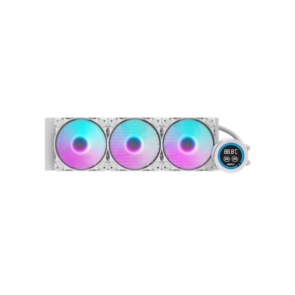 AIGO DARKFLASH CPU Liquid Cooler Nebula DN360D ARGB - White