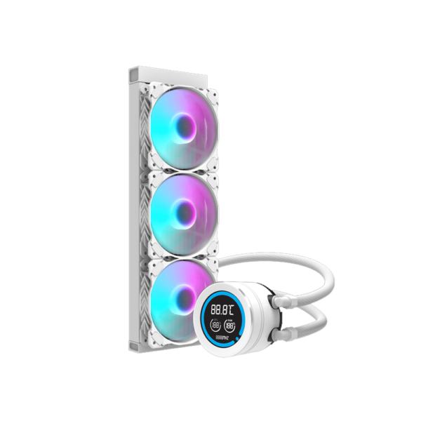 AIGO DARKFLASH CPU Liquid Cooler Nebula DN360D ARGB - White