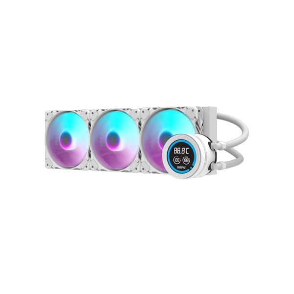 AIGO DARKFLASH CPU Liquid Cooler Nebula DN360D ARGB - White