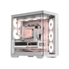 FORMULA 1 FORMULA V-LINE PC Casing Crystal Z7 PA With 5 Fan ARGB E-ATX - White