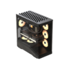 FORMULA V-LINE PC Casing Crystal U9 PA With 4 Fan ARGB E-ATX - Black