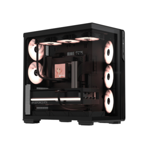 FORMULA V-LINE PC Casing Crystal Z7 PA With 5 Fan ARGB E-ATX - Black