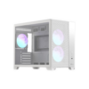 FORMULA 1 FORMULA V-LINE PC Casing Crystal Air Mesh G6 Plus AR With 3 Fan ARGB - White