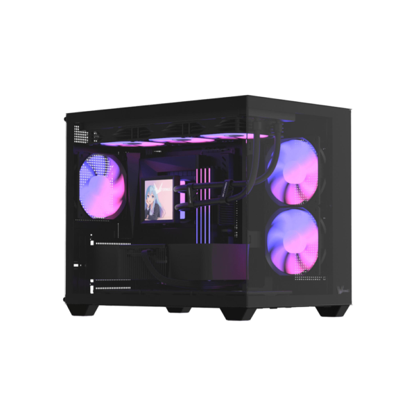 FORMULA 2 FORMULA V-LINE PC Casing Crystal Z2M Plus AR V2 Tempered Glass M-ATX - Black