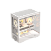 FORMULA V-LINE PC Casing Crystal U9 PA With 4 Fan ARGB E-ATX - White