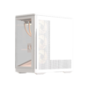 FORMULA V-LINE PC Casing Crystal U9 PA With 4 Fan ARGB E-ATX - White
