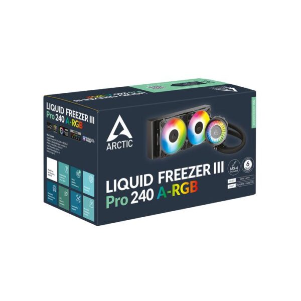 Freezer III PRO 240 ARGB 2 ARCTIC CPU Liquid Cooler Freezer III Pro 240 ARGB - Black