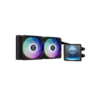 GAMDIAS CPU Liquid Cooler Aura GL240 LCD AGRB - Black