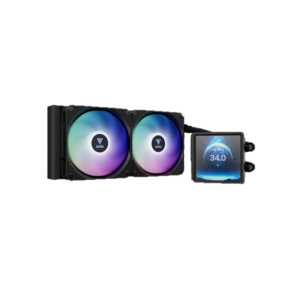 GAMDIAS CPU Liquid Cooler Aura GL240 LCD AGRB - Black