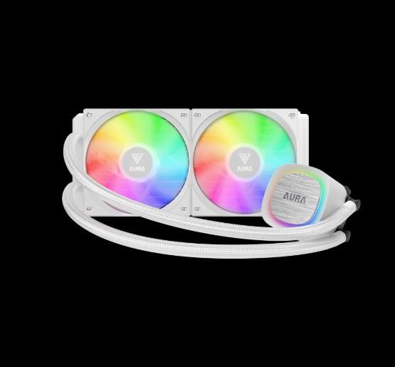 GAMDIAS CPU Liquid Cooler Aura GL240 V2 AGRB - White