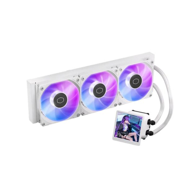 MasterLiquid Core LCD 360 white COOLER MASTER CPU Liquid Cooler MasterLiquid Core LCD 360 ARGB - White