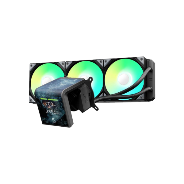 Panorama SE 360 BLACK 1 TRYX CPU Liquid Cooler Panorama SE 360 ARGB Amoled Screen - Black