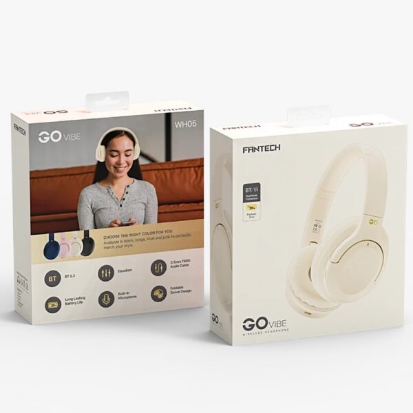 WhatsApp Image 2026-08-27 at 20.49.00 FANTECH Wireless Headphone Go Vibe WH05 – Beige