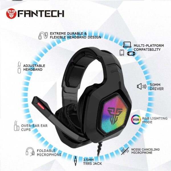 fantech MH-83 2 FANTECH Gaming Headset RGB MH83 Omni