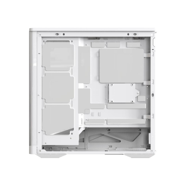 FORMULA V-LINE PC Casing Crystal U9 PA With 4 Fan ARGB E-ATX - White