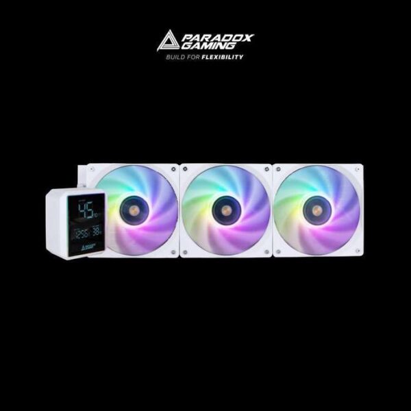 hypersonic ELIXIR 360 1 PARADOX GAMING CPU Liquid Cooler Elixir 360 LCD ARGB - White