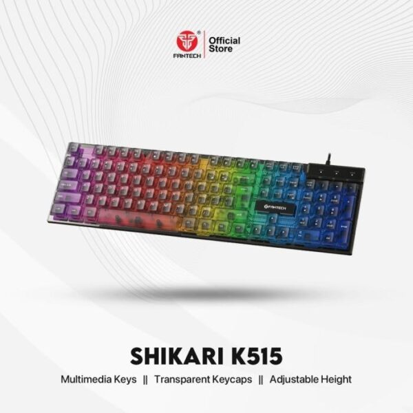 FANTECH Transparan Keyboard Gaming RGB K515 Shikikari