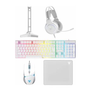 FANTECH Keyboard Gaming 5 in 1 P51 Combo - White