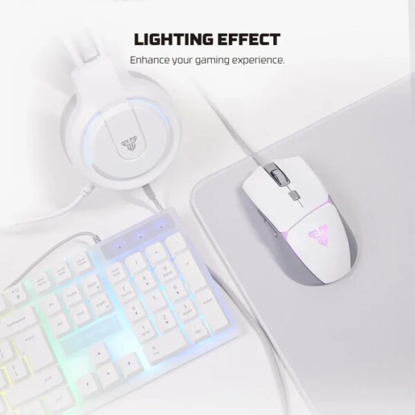 FANTECH Keyboard Gaming 5 in 1 P51 Combo - White