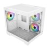 FSP Casing S140 M-ATX Dual Glass Panel - White