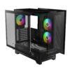 GAMDIAS Casing Atlas M1 ARGB 3 Fan ARGB Digital Display - Black