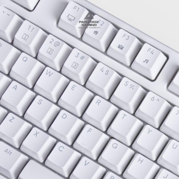 PARADOX GAMING Keyboard Ghost87 ABS Hotswap - White