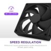 NZXT Fan Casing F140P Static Pressure 140mm Single - Matte Black