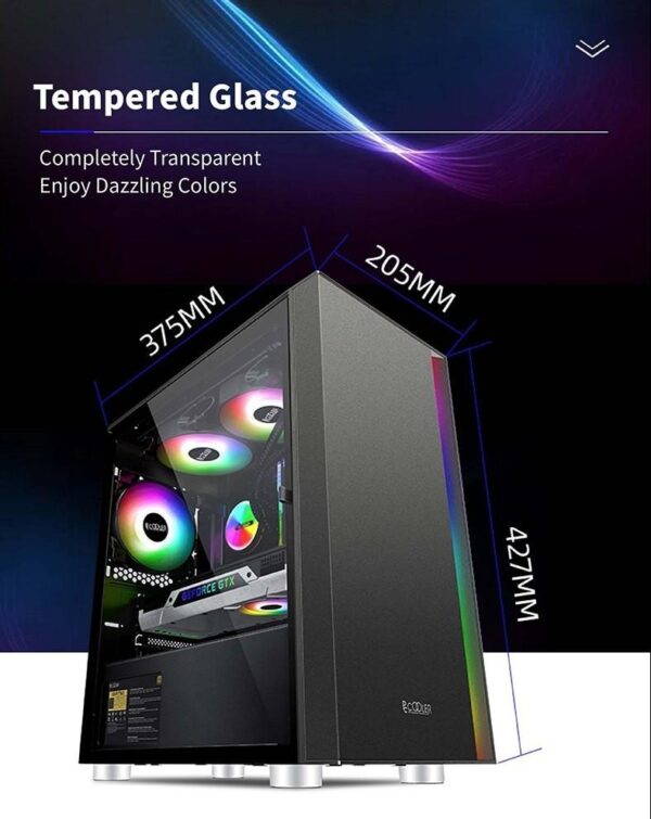 PCCOOLER Casing Platinum LM300 - Black