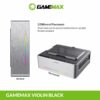 GAMEMAX Casing Violin Ultra Slim Mini ITX LED Rainbow - Silver