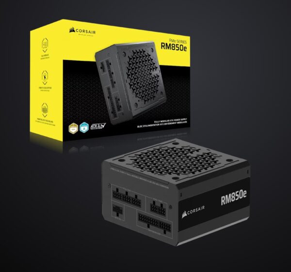 CORSAIR Power Supply RM850e 850W 80+ Gold Full Modular ATX 3.1