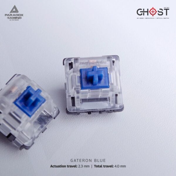 PARADOX GAMING Keyboard Ghost87 ABS Hotswap - White