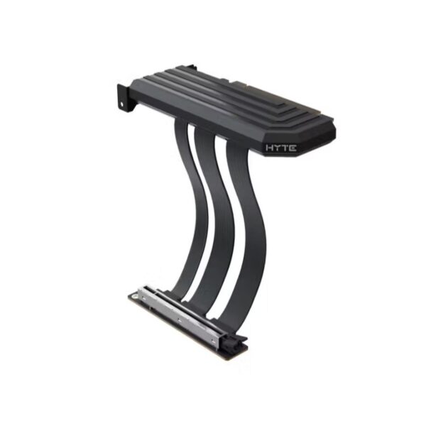 HYTE PCIe 5.0 Riser Cable With Colored Shroud - Pitch Black