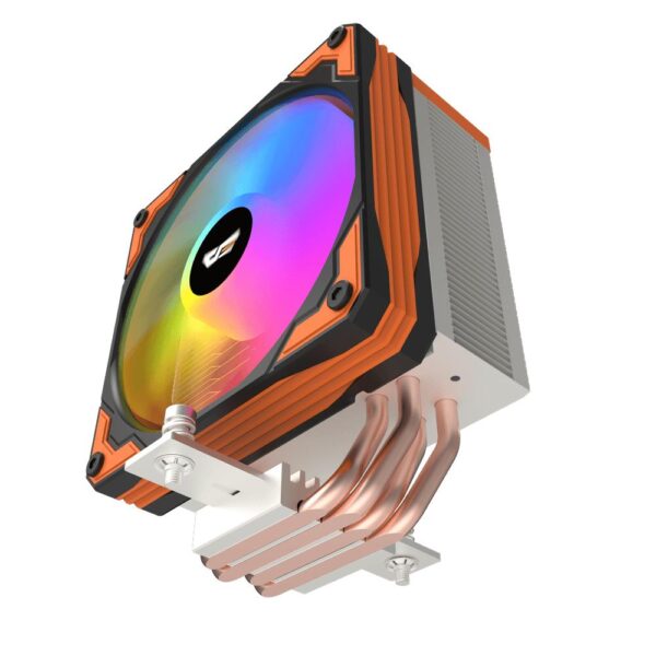 DARKFLASH CPU Cooler M400 Digital Display Tower - Orange