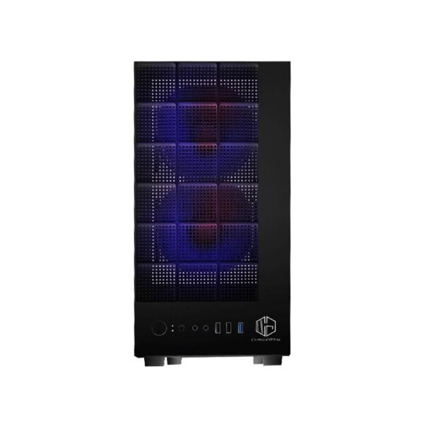 CUBE GAMING Casing Shack M-ATX Mesh Tempered Glass - Black