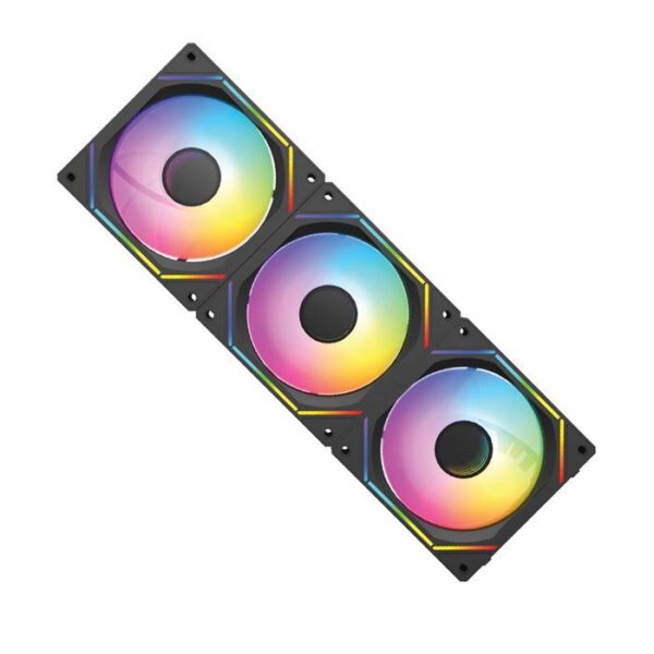 CUBE GAMING Fan Casing Skyloop PWM ARGB 120mm 3 in 1 Wireless Magnetic - Black