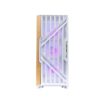 CUBE GAMING Casing Premium Fury ATX Mesh Wood Tempered Glass
