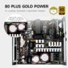 PCCOOLER Power Supply YS-1000 1000W 80+ Gold Modular PCIe 5.1